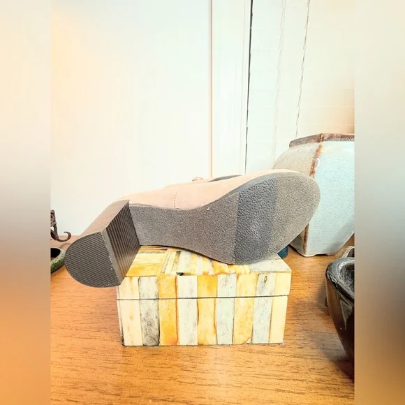 New Directions Champagne Blush Mary Jane Block Heel Pumps Size 6.5 - Picture 11 of 13